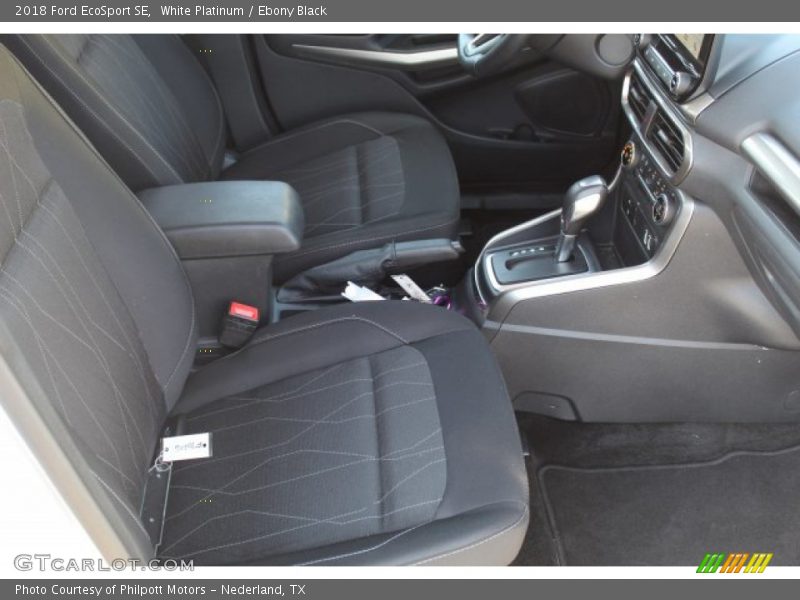 White Platinum / Ebony Black 2018 Ford EcoSport SE