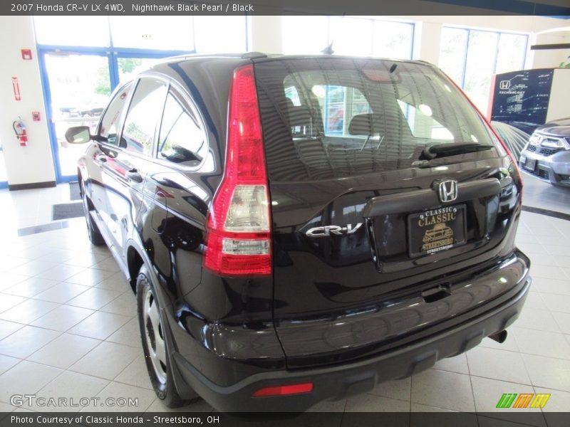 Nighthawk Black Pearl / Black 2007 Honda CR-V LX 4WD
