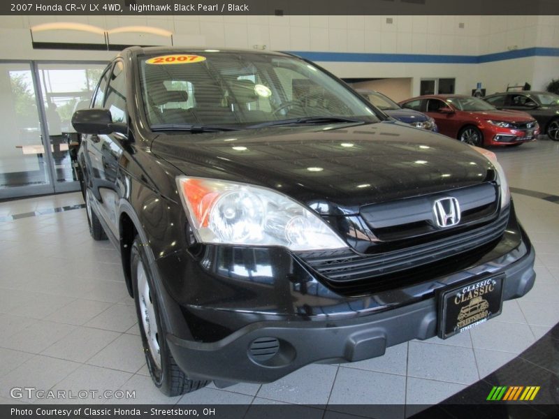 Nighthawk Black Pearl / Black 2007 Honda CR-V LX 4WD