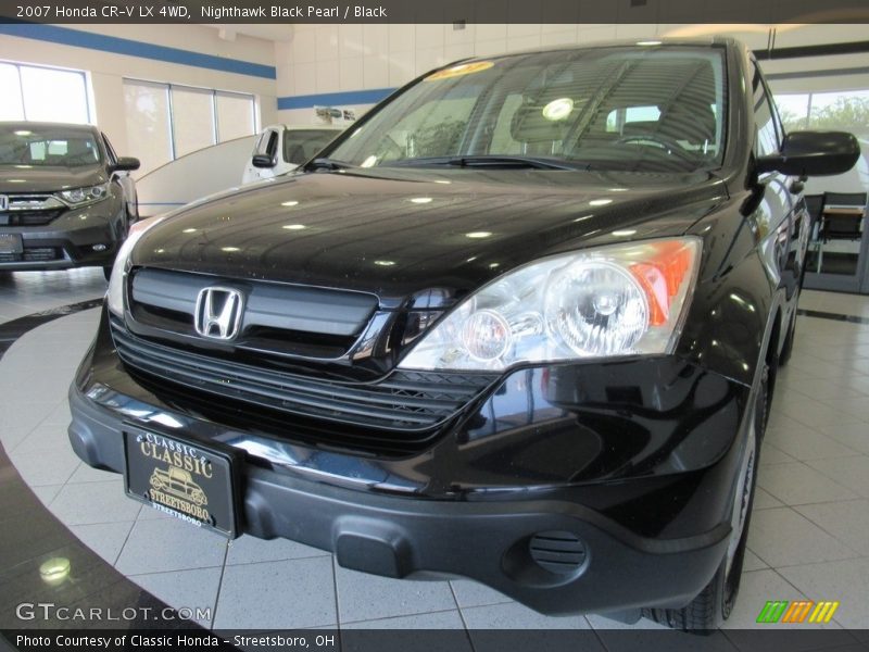 Nighthawk Black Pearl / Black 2007 Honda CR-V LX 4WD