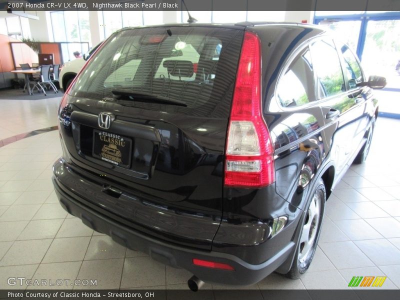 Nighthawk Black Pearl / Black 2007 Honda CR-V LX 4WD