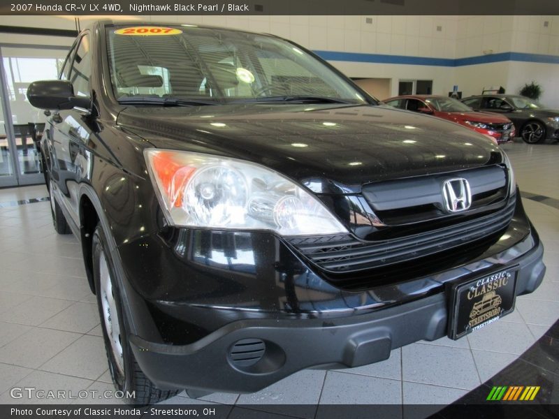 Nighthawk Black Pearl / Black 2007 Honda CR-V LX 4WD