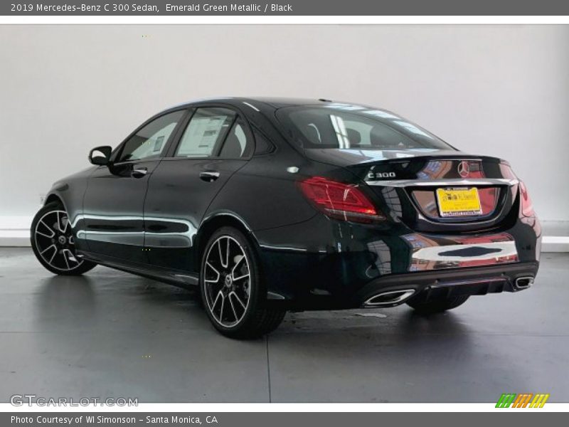 Emerald Green Metallic / Black 2019 Mercedes-Benz C 300 Sedan