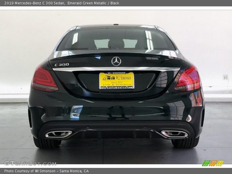 Emerald Green Metallic / Black 2019 Mercedes-Benz C 300 Sedan