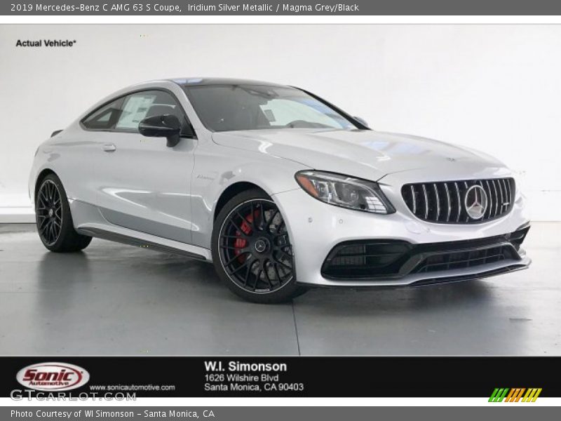 Iridium Silver Metallic / Magma Grey/Black 2019 Mercedes-Benz C AMG 63 S Coupe