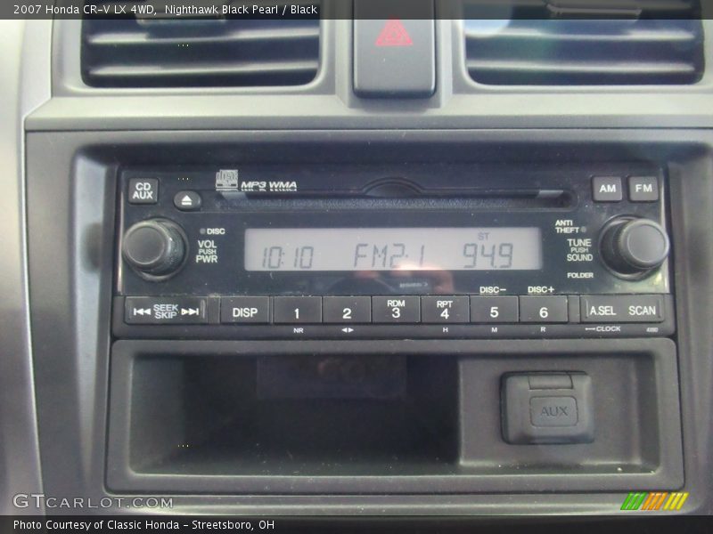 Nighthawk Black Pearl / Black 2007 Honda CR-V LX 4WD
