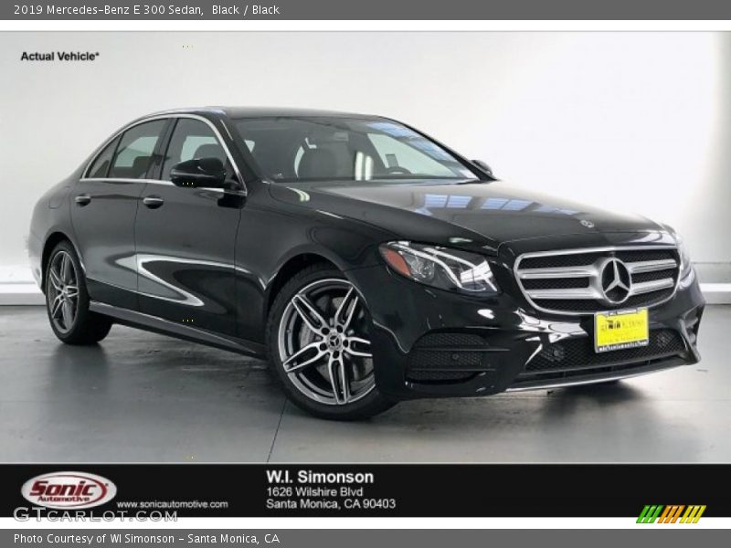Black / Black 2019 Mercedes-Benz E 300 Sedan