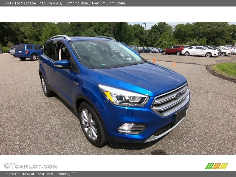 Lightning Blue / Medium Light Stone 2017 Ford Escape Titanium 4WD