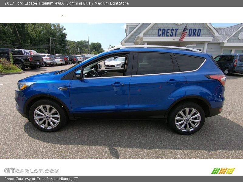 Lightning Blue / Medium Light Stone 2017 Ford Escape Titanium 4WD