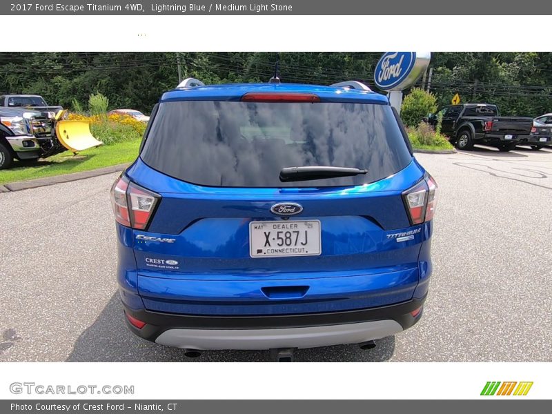 Lightning Blue / Medium Light Stone 2017 Ford Escape Titanium 4WD