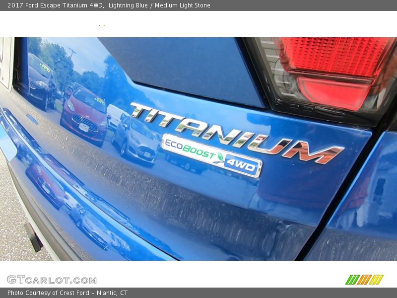 Lightning Blue / Medium Light Stone 2017 Ford Escape Titanium 4WD