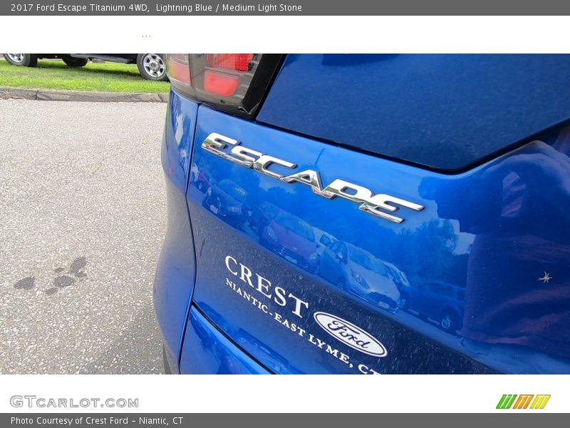 Lightning Blue / Medium Light Stone 2017 Ford Escape Titanium 4WD