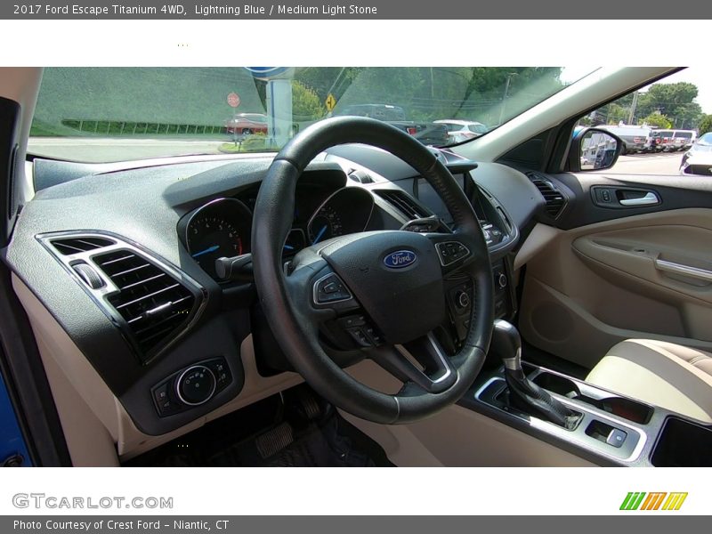 Lightning Blue / Medium Light Stone 2017 Ford Escape Titanium 4WD