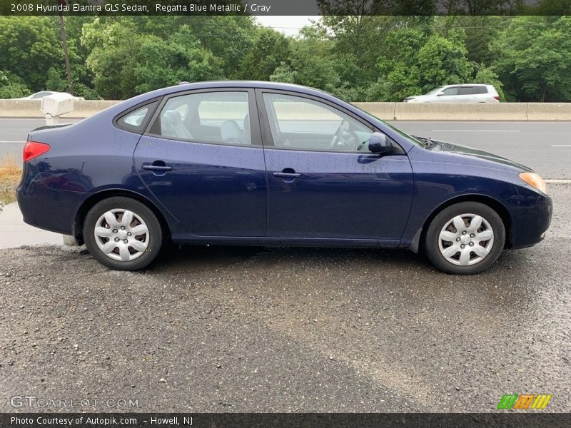 Regatta Blue Metallic / Gray 2008 Hyundai Elantra GLS Sedan