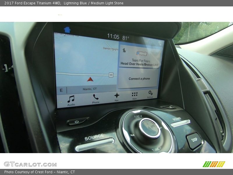Lightning Blue / Medium Light Stone 2017 Ford Escape Titanium 4WD
