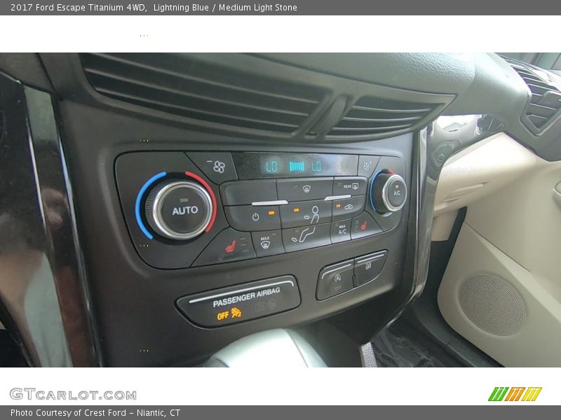 Lightning Blue / Medium Light Stone 2017 Ford Escape Titanium 4WD