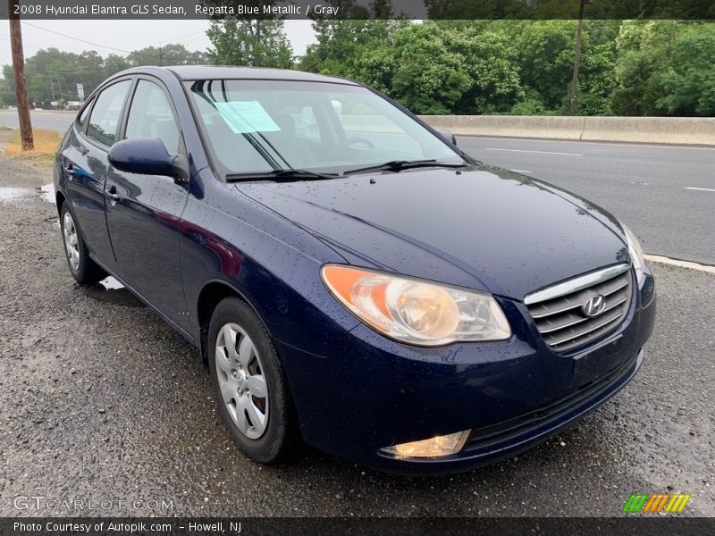 Regatta Blue Metallic / Gray 2008 Hyundai Elantra GLS Sedan