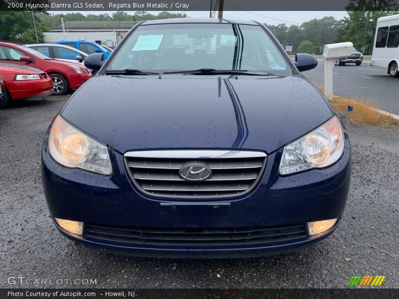 Regatta Blue Metallic / Gray 2008 Hyundai Elantra GLS Sedan