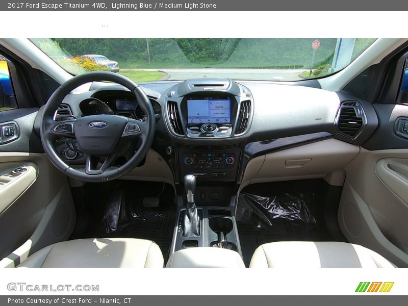Lightning Blue / Medium Light Stone 2017 Ford Escape Titanium 4WD