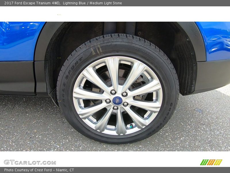 Lightning Blue / Medium Light Stone 2017 Ford Escape Titanium 4WD