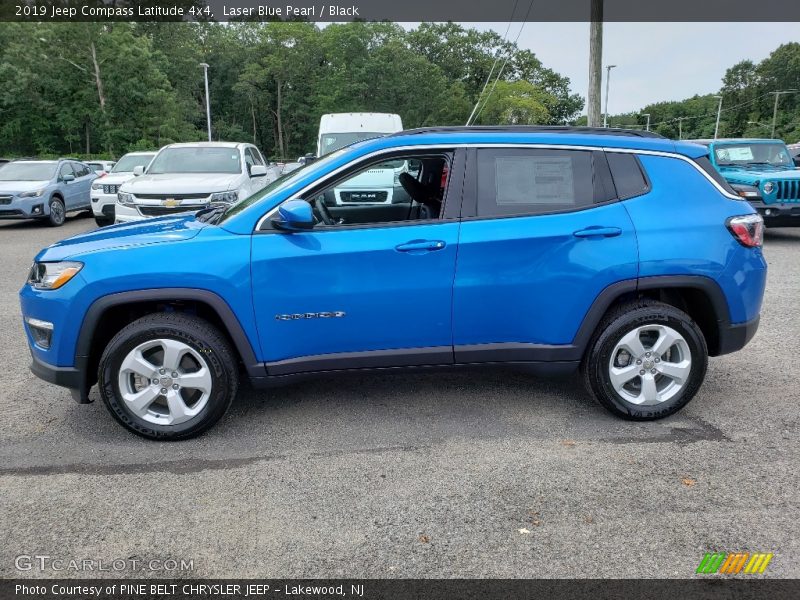 Laser Blue Pearl / Black 2019 Jeep Compass Latitude 4x4