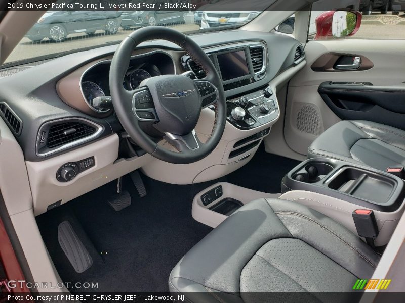 Velvet Red Pearl / Black/Alloy 2019 Chrysler Pacifica Touring L