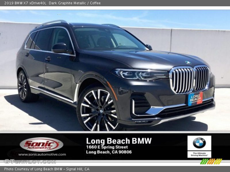 Dark Graphite Metallic / Coffee 2019 BMW X7 xDrive40i