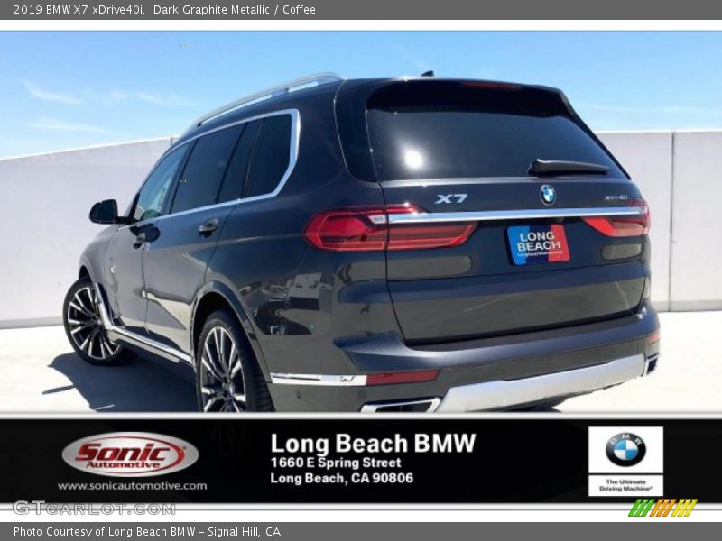 Dark Graphite Metallic / Coffee 2019 BMW X7 xDrive40i