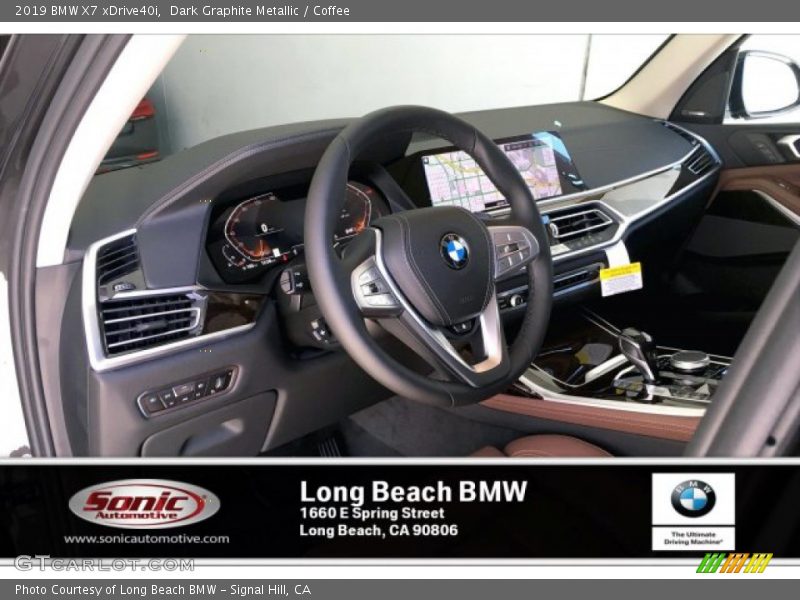 Dark Graphite Metallic / Coffee 2019 BMW X7 xDrive40i