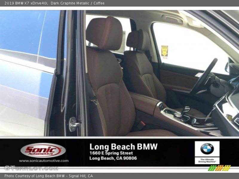 Dark Graphite Metallic / Coffee 2019 BMW X7 xDrive40i