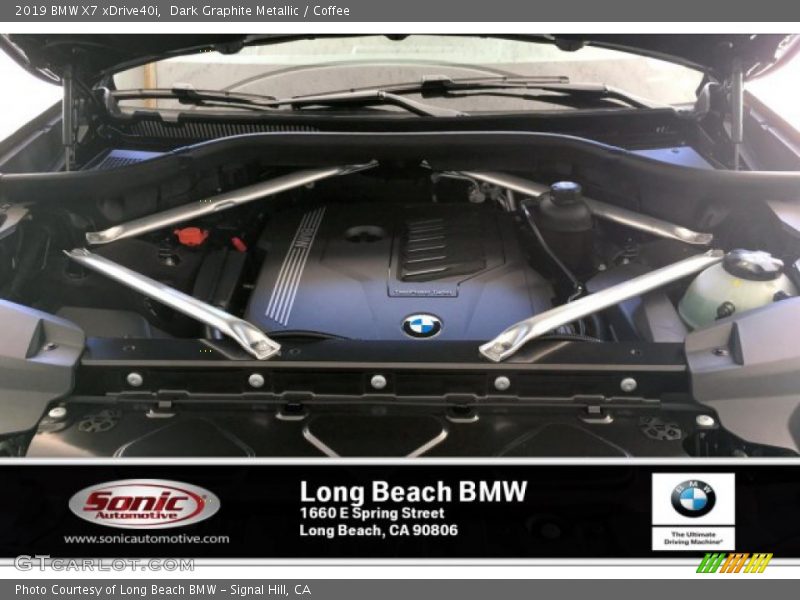 Dark Graphite Metallic / Coffee 2019 BMW X7 xDrive40i