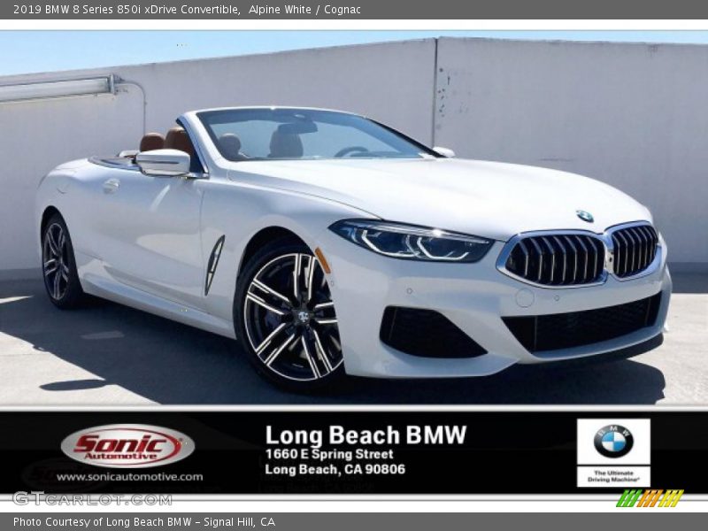 Alpine White / Cognac 2019 BMW 8 Series 850i xDrive Convertible