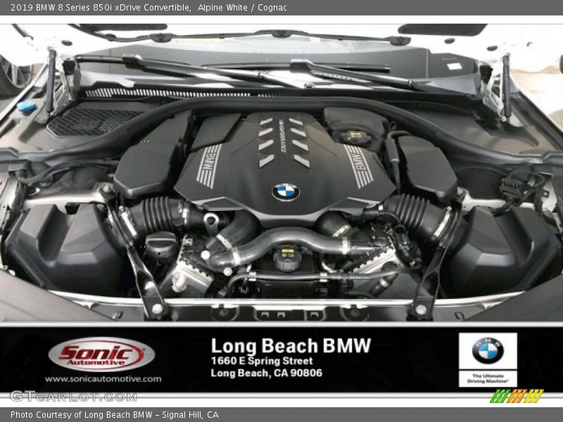 Alpine White / Cognac 2019 BMW 8 Series 850i xDrive Convertible