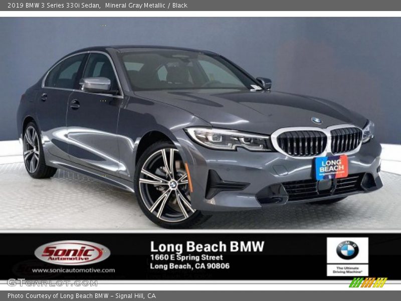 Mineral Gray Metallic / Black 2019 BMW 3 Series 330i Sedan