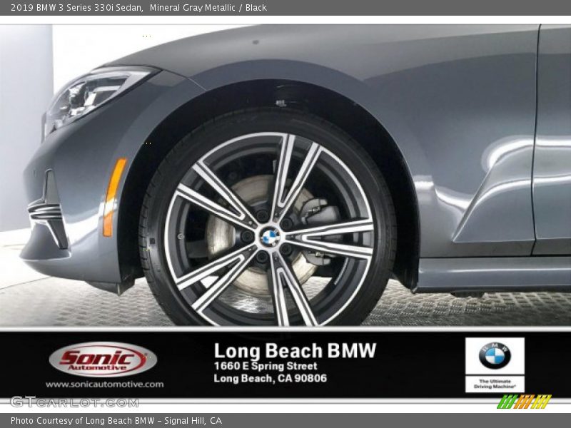 Mineral Gray Metallic / Black 2019 BMW 3 Series 330i Sedan