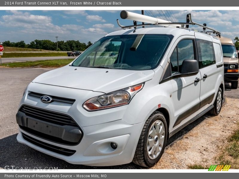 Frozen White / Charcoal Black 2014 Ford Transit Connect XLT Van