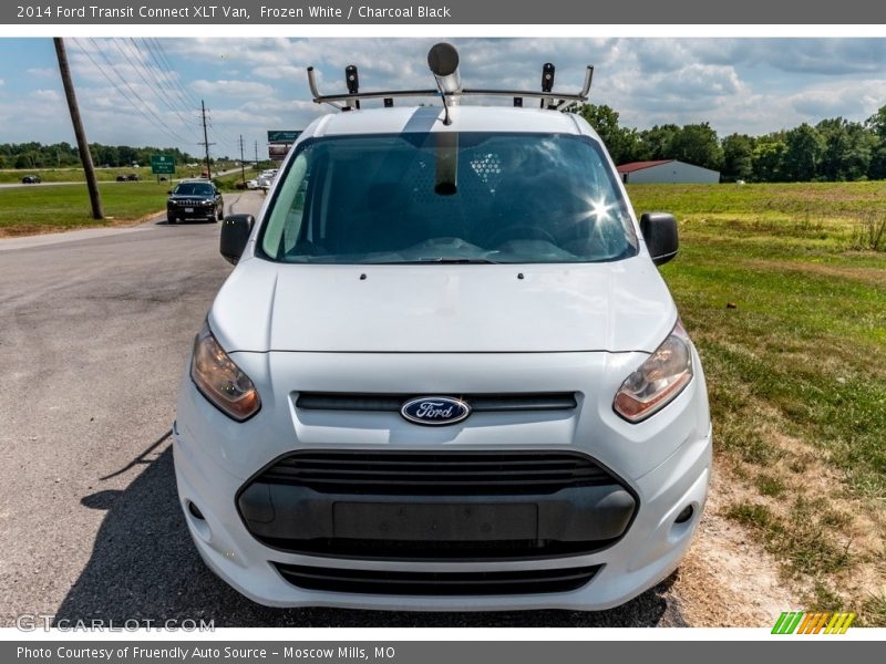 Frozen White / Charcoal Black 2014 Ford Transit Connect XLT Van