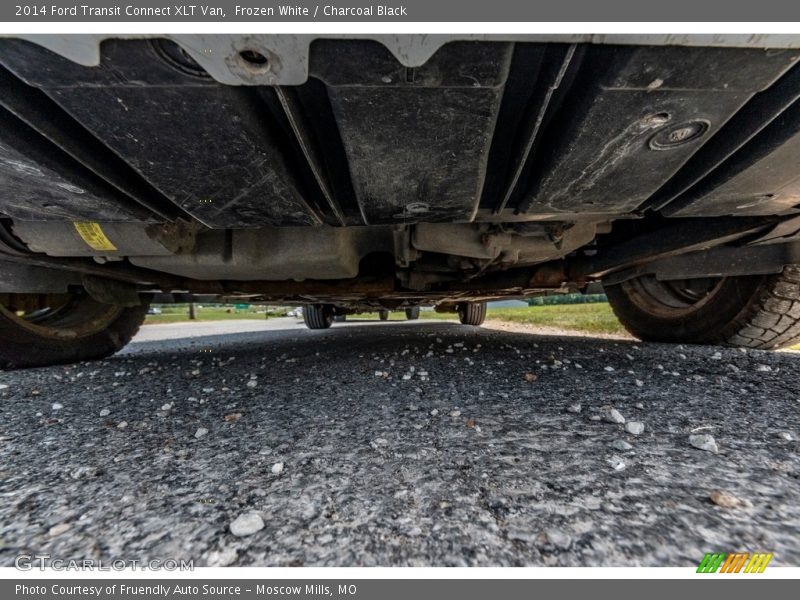Frozen White / Charcoal Black 2014 Ford Transit Connect XLT Van