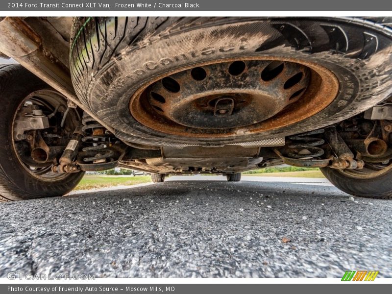 Frozen White / Charcoal Black 2014 Ford Transit Connect XLT Van