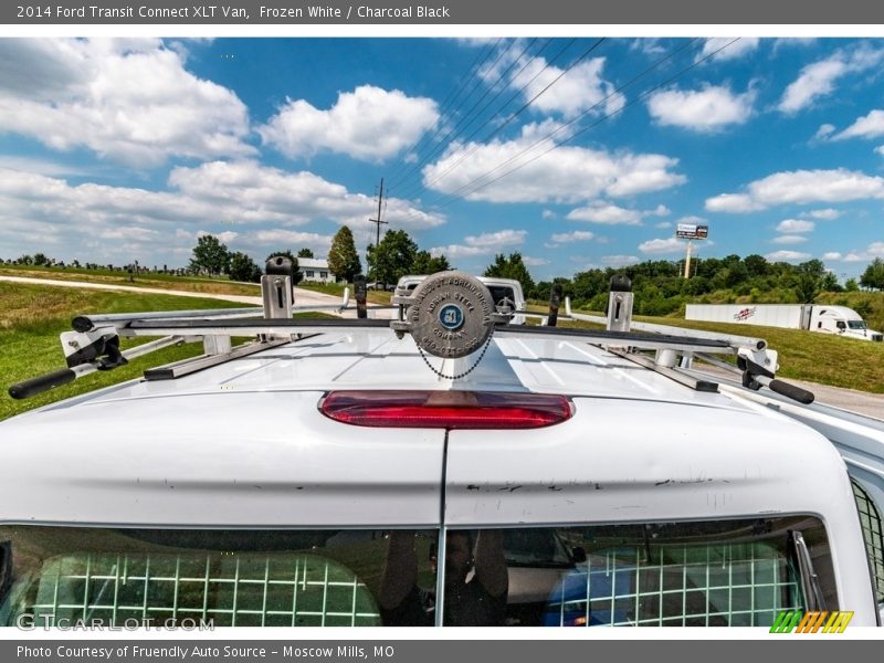 Frozen White / Charcoal Black 2014 Ford Transit Connect XLT Van