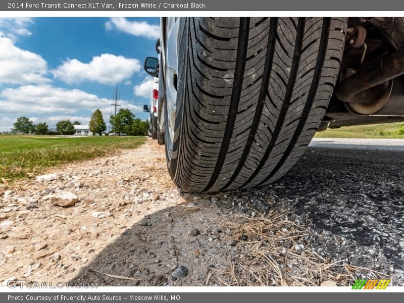 Frozen White / Charcoal Black 2014 Ford Transit Connect XLT Van