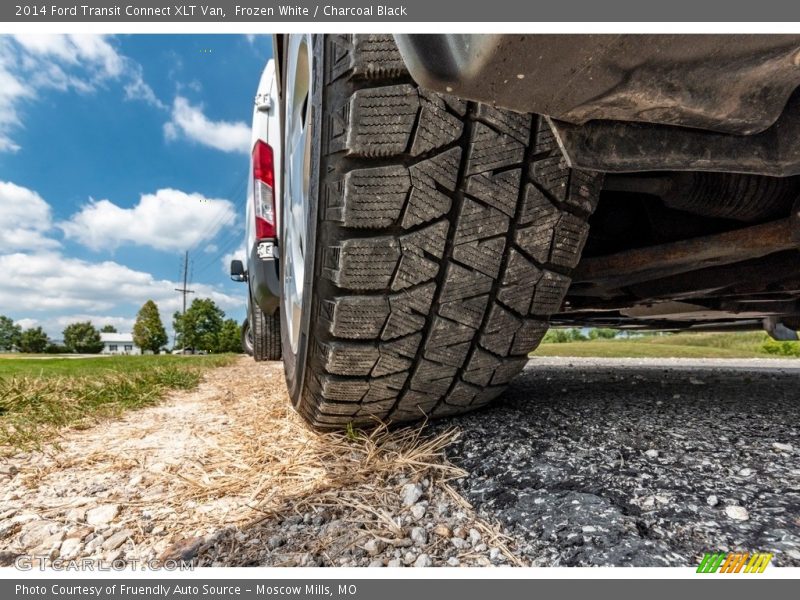 Frozen White / Charcoal Black 2014 Ford Transit Connect XLT Van