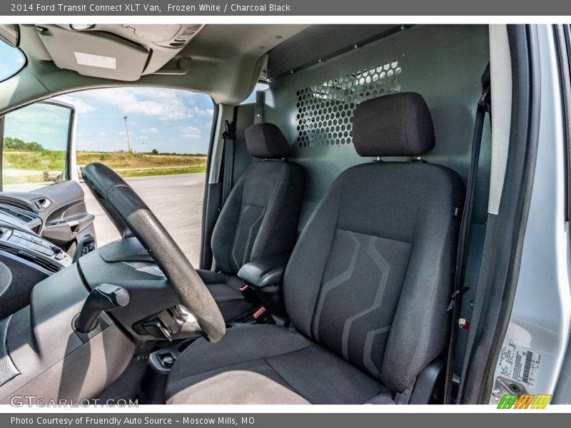 Frozen White / Charcoal Black 2014 Ford Transit Connect XLT Van