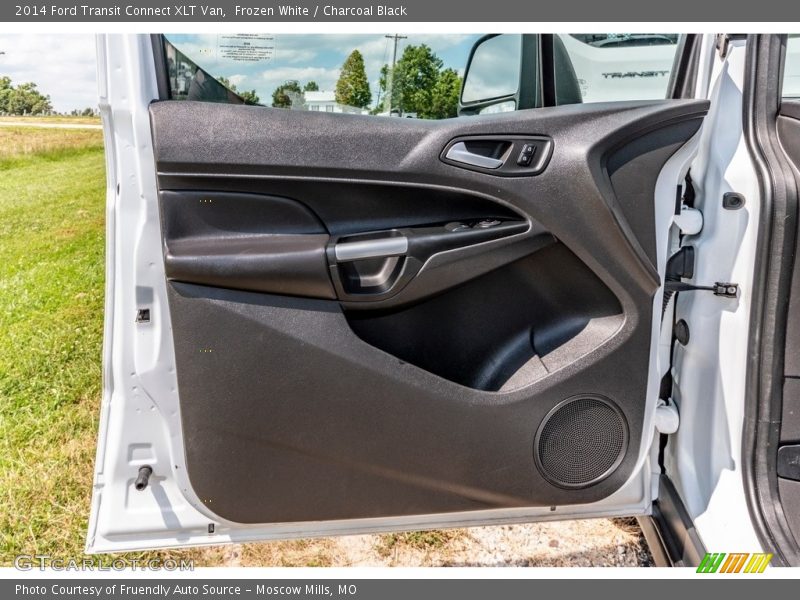 Frozen White / Charcoal Black 2014 Ford Transit Connect XLT Van