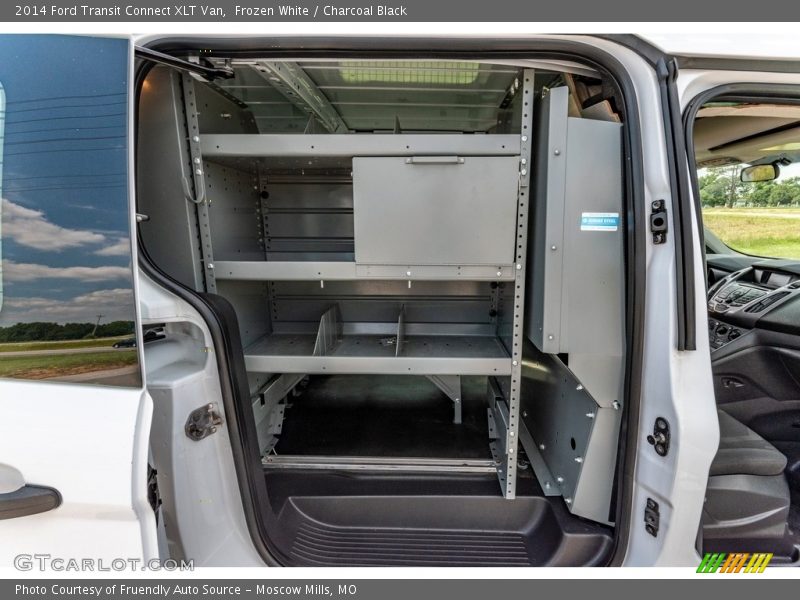 Frozen White / Charcoal Black 2014 Ford Transit Connect XLT Van
