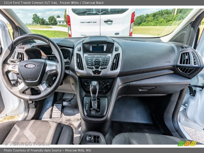 Frozen White / Charcoal Black 2014 Ford Transit Connect XLT Van