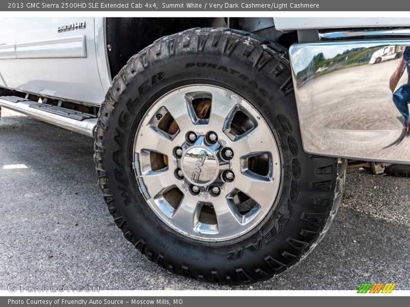 Summit White / Very Dark Cashmere/Light Cashmere 2013 GMC Sierra 2500HD SLE Extended Cab 4x4