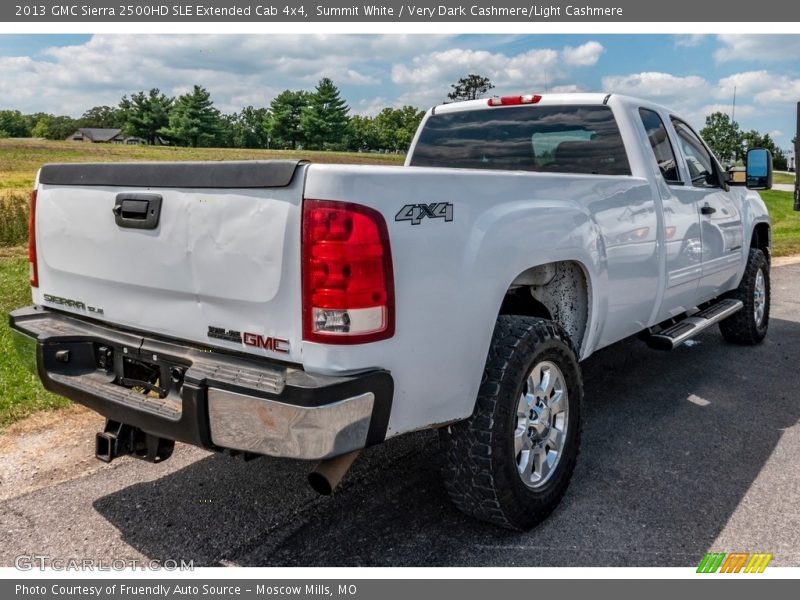 Summit White / Very Dark Cashmere/Light Cashmere 2013 GMC Sierra 2500HD SLE Extended Cab 4x4