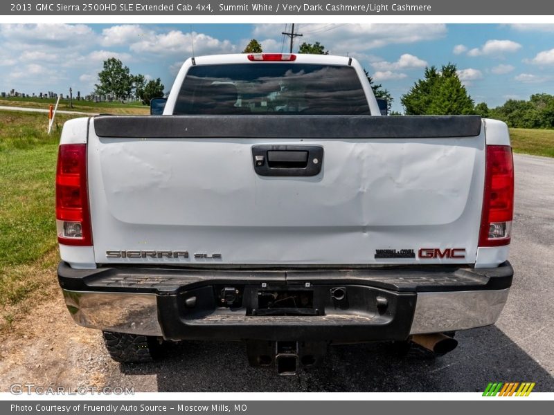 Summit White / Very Dark Cashmere/Light Cashmere 2013 GMC Sierra 2500HD SLE Extended Cab 4x4