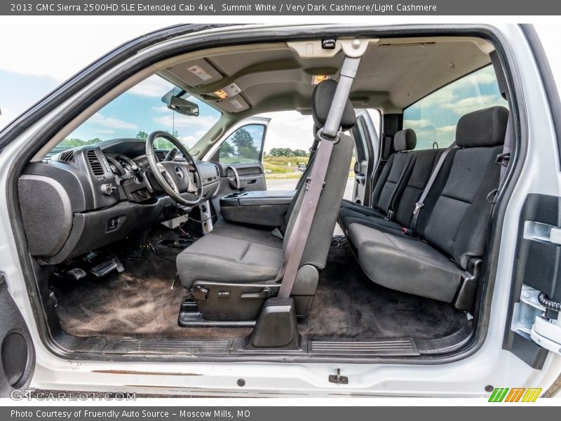 Summit White / Very Dark Cashmere/Light Cashmere 2013 GMC Sierra 2500HD SLE Extended Cab 4x4
